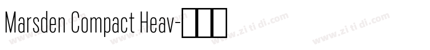 Marsden Compact Heav字体转换